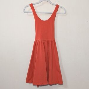 Alice + Ames Sleeveless Ballet Dress Orange Cross-cross Straps Girls Size 6